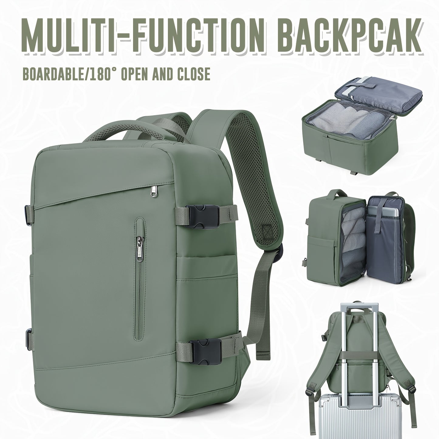 Large capacity backpack suitable for various purposes such as hiking, camping, casual use, travel, and carrying laptops, available for both men and women.