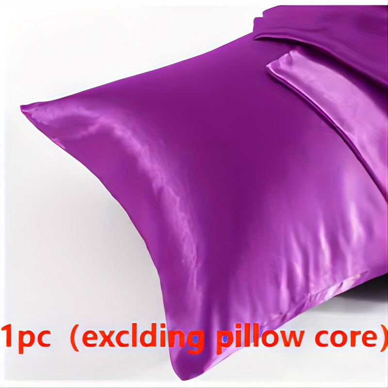 Upgrade your bedroom and sofa with this high-quality solid color satin pillowcase, designed to protect your hair and skin. Soft, breathable, and luxurious, this pillowcase will add a touch of elegance to your home décor. (Pillow not included)