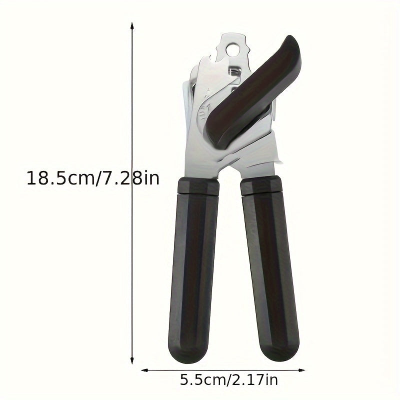 3-in-1 stainless steel manual can opener with knife for the kitchen