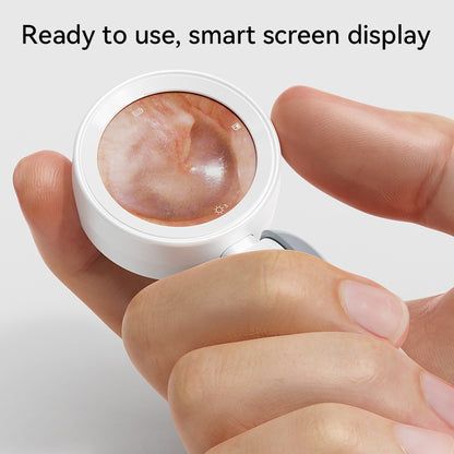 Inskam 4-in-1 Smart Ear & Nose Camera with Screen - HD 1080P, 90° Rotating Inspection Head, Wax Removal Tool included for various uses.