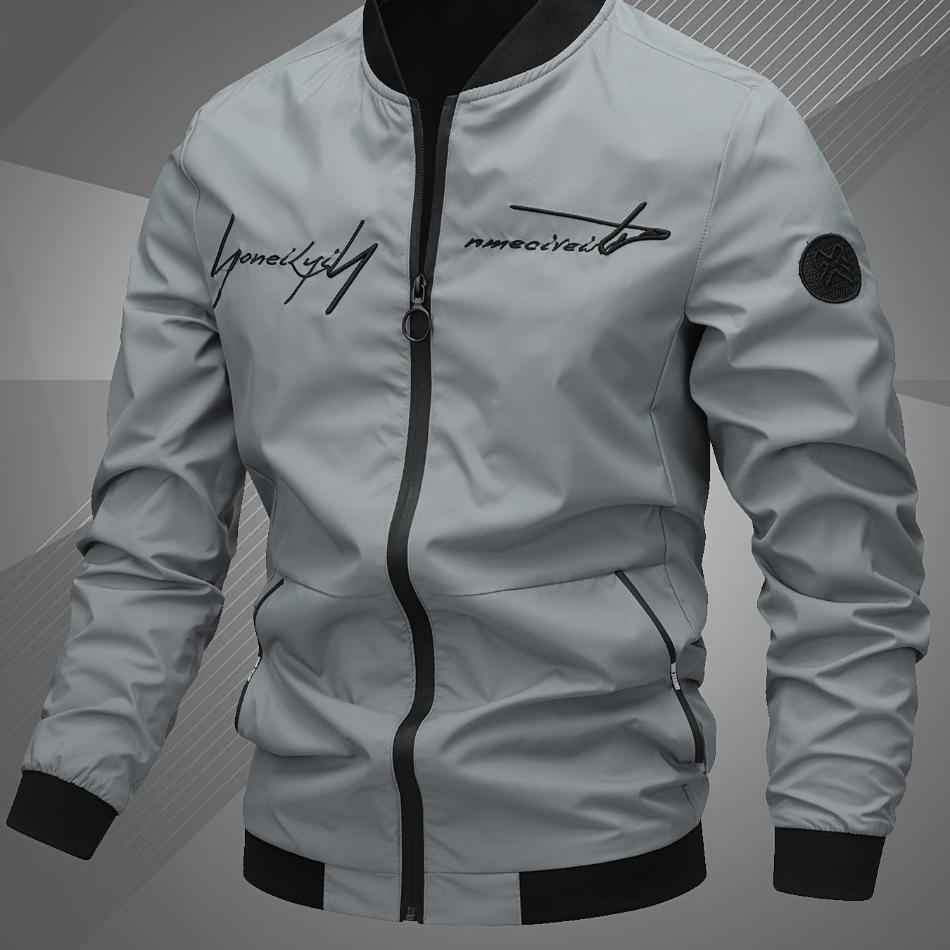 Top sellers: Men's bomber jacket with letter embroidery