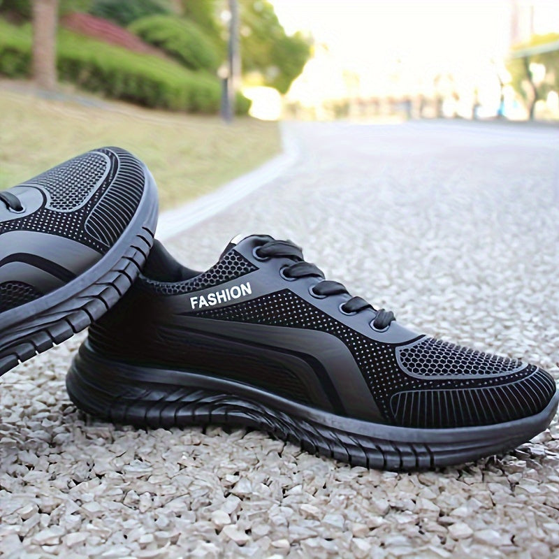 Men's Striped Running Shoes for Outdoor Activities