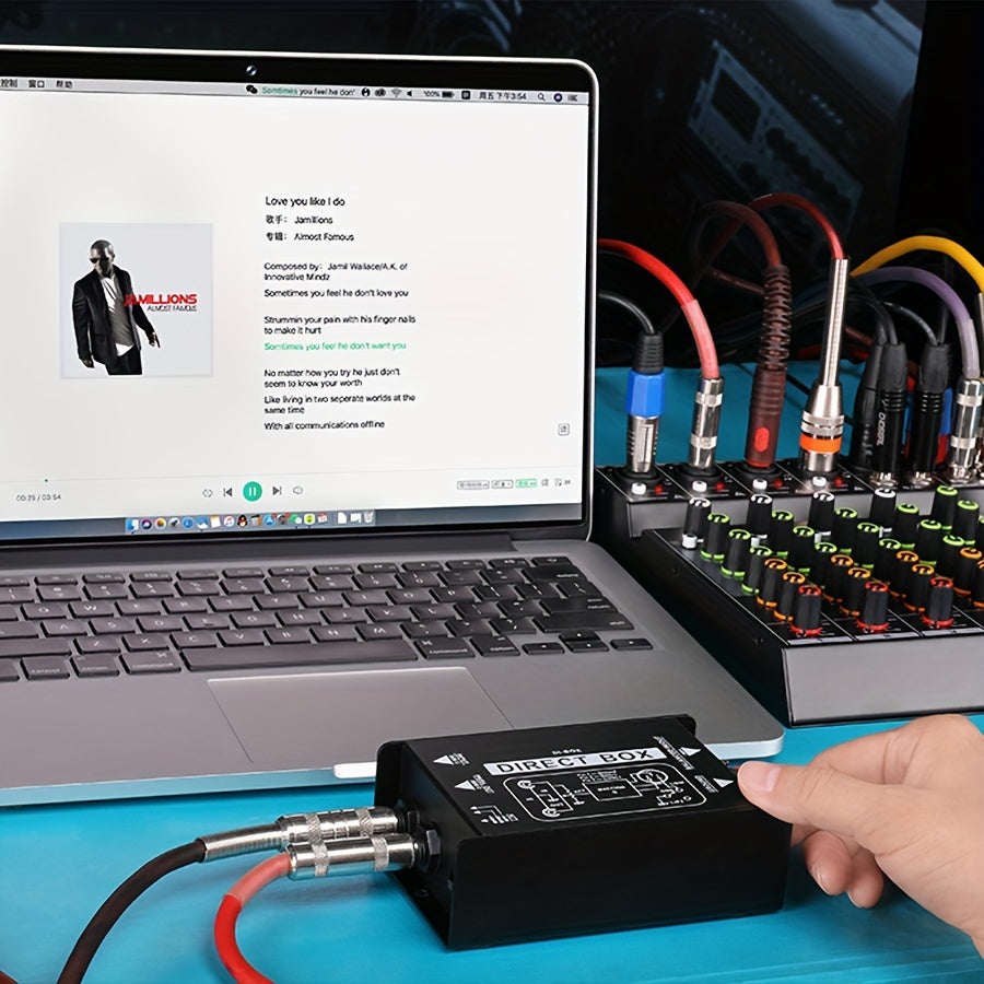 Resistive DI Box with Audio Isolation for DI Effects.