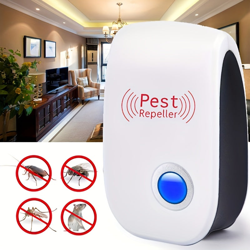 2/4/6pcs Soundwave Technology Pest Repeller for indoor pest control. Repels mosquitoes and insects. Perfect for home, office, and more.