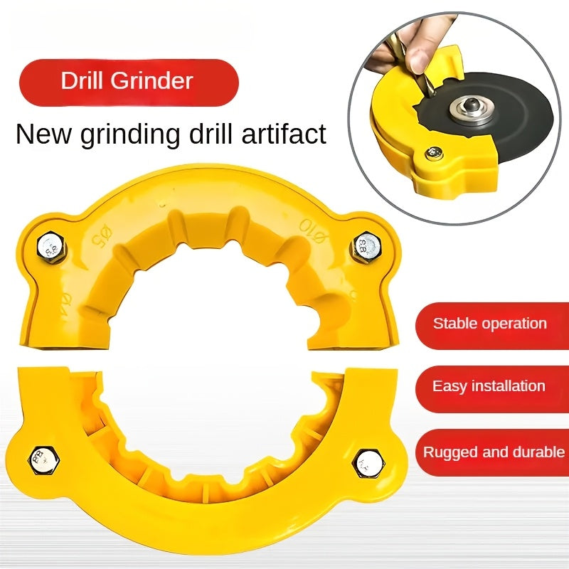 Manual rotary tool sharpens 3-10mm drill bits without electricity.