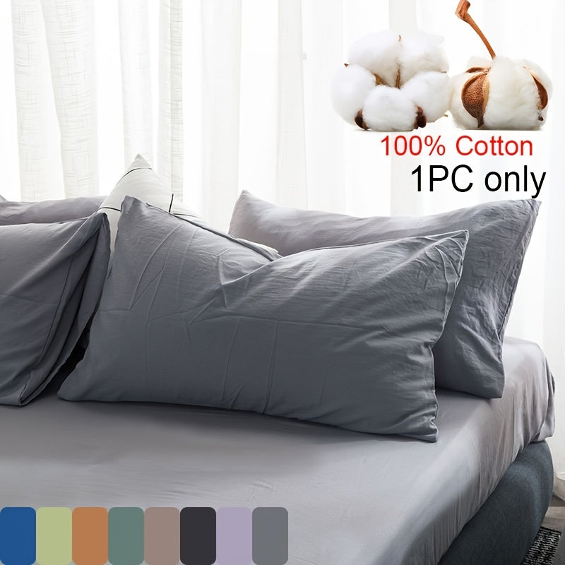 One piece set of 100% Brushed Pillowcases (Without Pillow Core) that are ultra soft and cozy, while also being wrinkle, fade, and stain resistant. Features envelope closure for easy use on bed pillow cases.