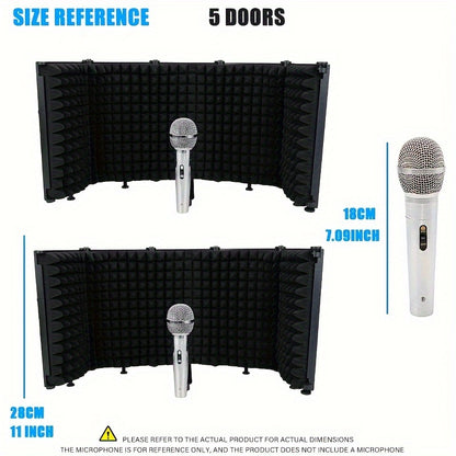 Isolate studio microphone with windproof cotton shield for improved recording quality. Eid Al-Adha Mubarak.