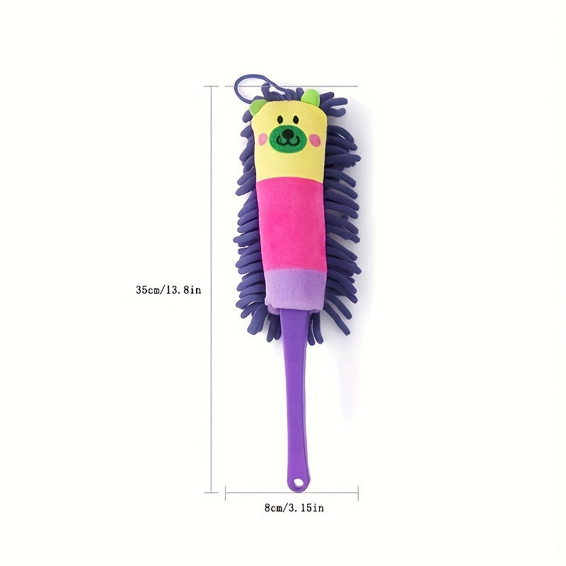 Washable Chenille Duster for Household Cleaning - Removes Ash and Dust from Desktop - Adorable Chicken Design - 1 Piece