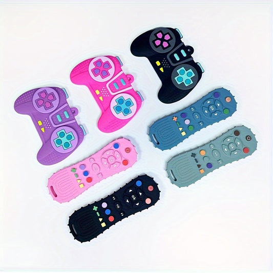 Silicone Simulation Remote Control Game Handle Baby Teething Toy - Perfect Gift for Baby to Prevent Eating