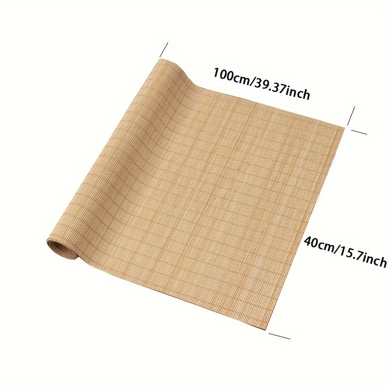 1 piece of Bamboo Tea Mat, Edgeless Cutting Bamboo Tea Mat, Bamboo Curtain, Bamboo Tea Chair Mat, Kitchen Tools, DIY Kitchen Supplies, Tea Accessories