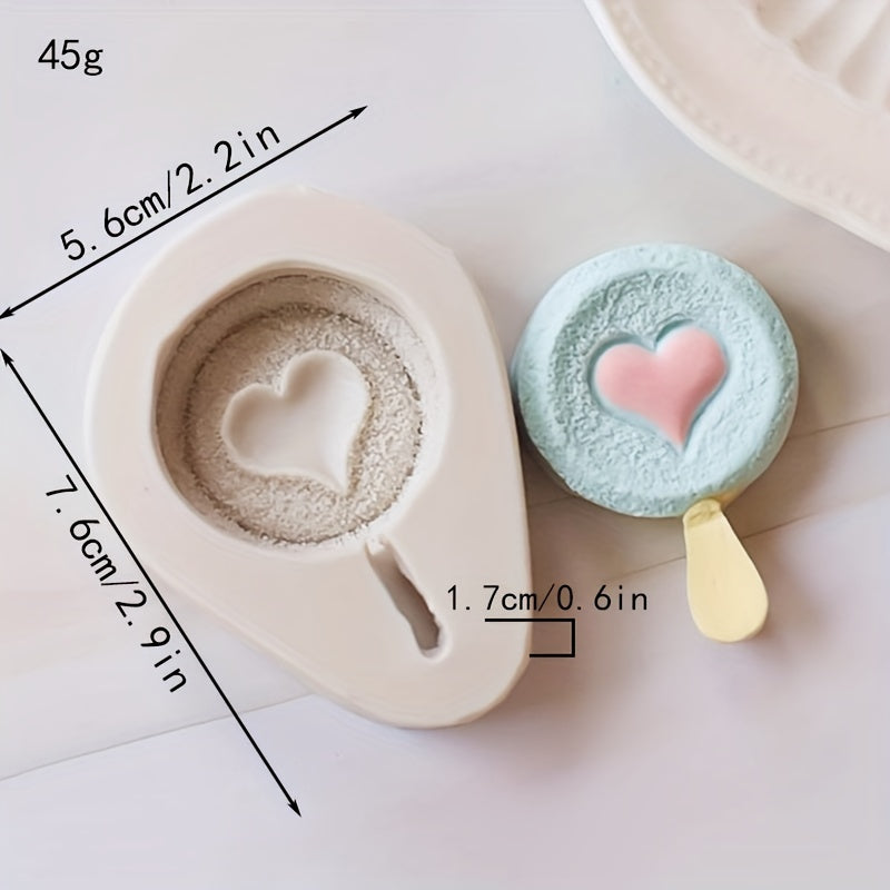 One-piece Ice Cream Shaped Chocolate Mold made of Simulation Ice Cream Cone Silicone, suitable for making candy, fondant, biscuits, and ice cream. Perfect for DIY cake decorating, baking, and as a handy kitchen gadget or accessory for your home kitchen.