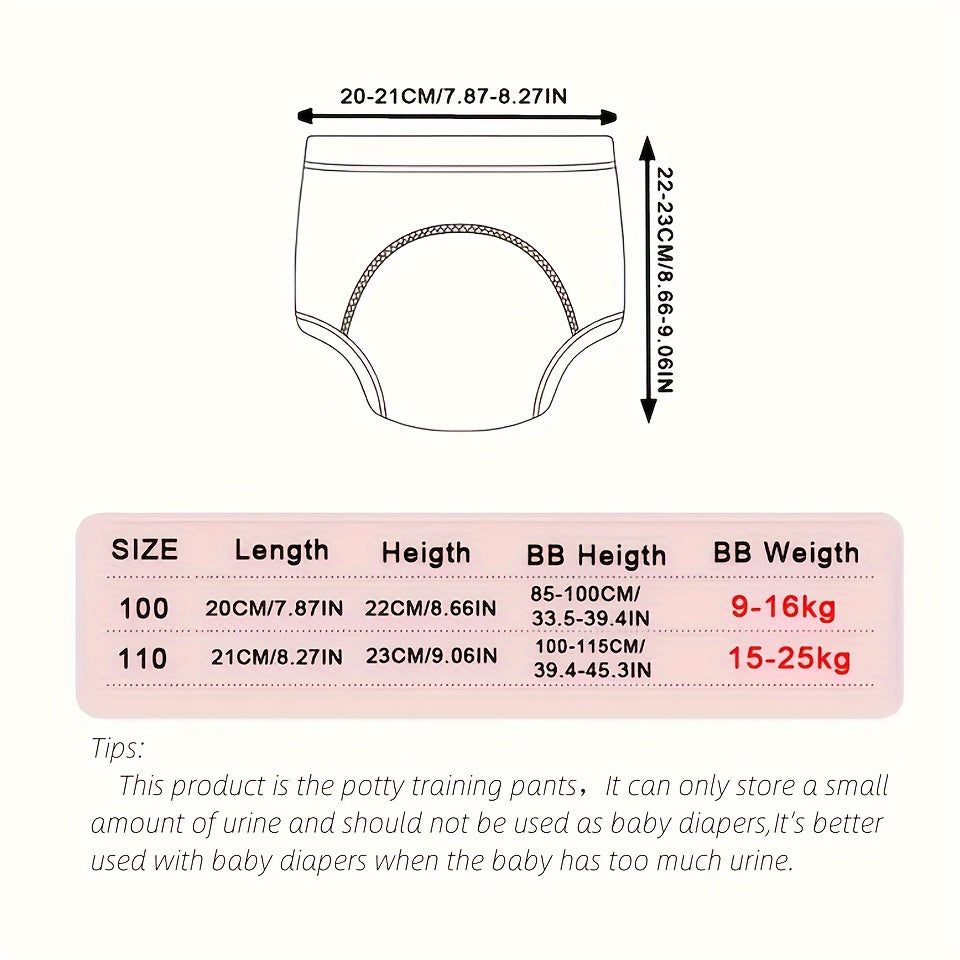 Plain Color Training Pants - 1pc set, Washable Cloth Diapers, Learning Pants, Breathable and Reusable Diapers