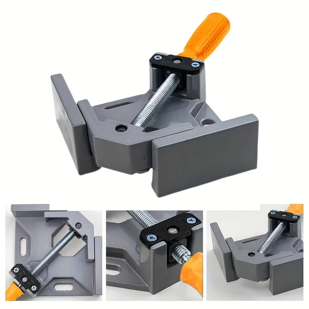 1pc Aluminum Alloy 90° Right Angle Clamps with Adjustable Swing Jaw for Woodworking and Welding, ideal for Carpenter DIY Tool, Industrial Cabinet Drawer Clamp, Gift for Men.