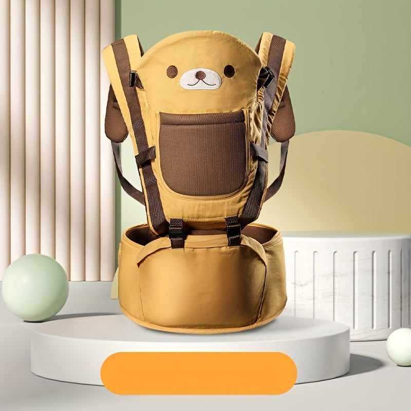 Multi-Size 3-in-1 Ergonomic Baby Carrier with Hip Seat, Adjustable from Newborn to Toddler, Made of Phthalate-Free Cotton Material, Versatile Infant Sling for Breastfeeding, Suitable for Ages 0-3 Years.