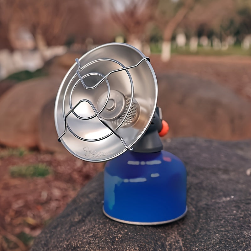 Stay warm on your outdoor adventures with the Single Heat Camping Tent Heater. This portable propane heater is constructed from durable stainless steel and is compatible with high-pressure gas tanks (tank not included). Ideal for camping, hiking, and