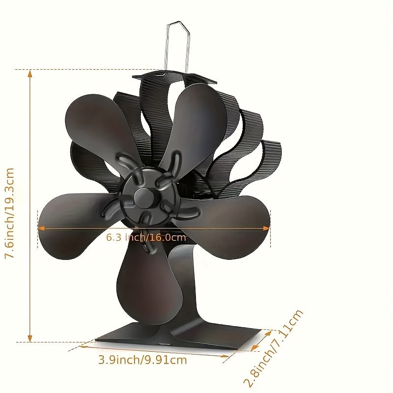 This 5-blade wooden stove fan is perfect for home use with a wooden or log burner. Operates quietly to circulate warm air, making it a great addition to your wooden stove accessories.