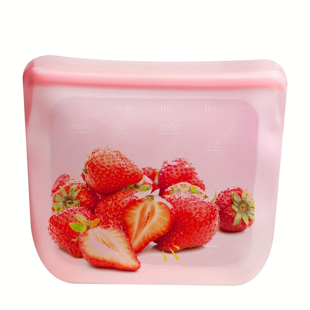 The newest version of the FreshStorage Bag is a Microwave Refrigerator Food Preservation Sealed Bag, made from leak-proof food-grade silicone with a self-sealing feature. This Recycling Storage Bag is perfect for storing and preserving food.