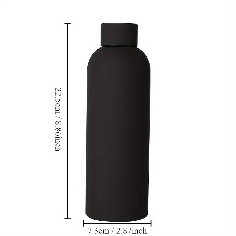 Stainless steel water bottle, 500ml, double-walled insulated, leak-proof, portable flask for car, travel, sports, fitness. Hand wash only. Ideal gift for Father's Day, Mother's Day, graduation, June Festival, Labor Day.