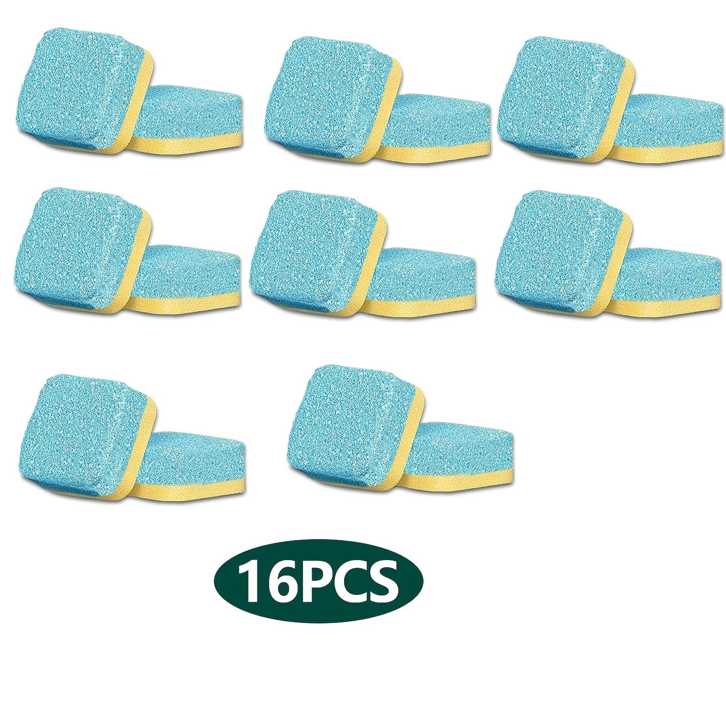 Washing Machine Cleaner Tablets - Pack of 4/16/24pcs with Powerful Descaler for Deep Cleaning HE Front Loader & Top Load Washer. Septic Safe and High-Quality Deodorizer to Clean Drum & Laundry Tub Seal.