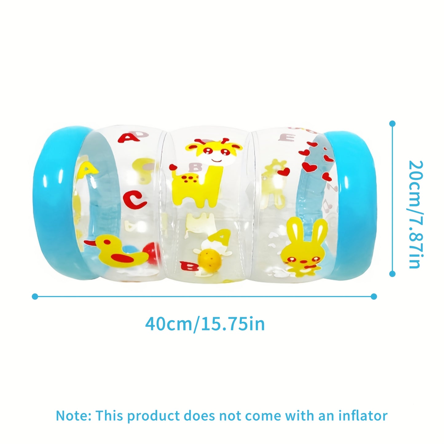 Promote Crawling and Early Development with Baby Crawling Toys, Featuring a Roller with Rattle and Ball, Adorable Animal Design for Enhanced Gross Motor Skill Development.