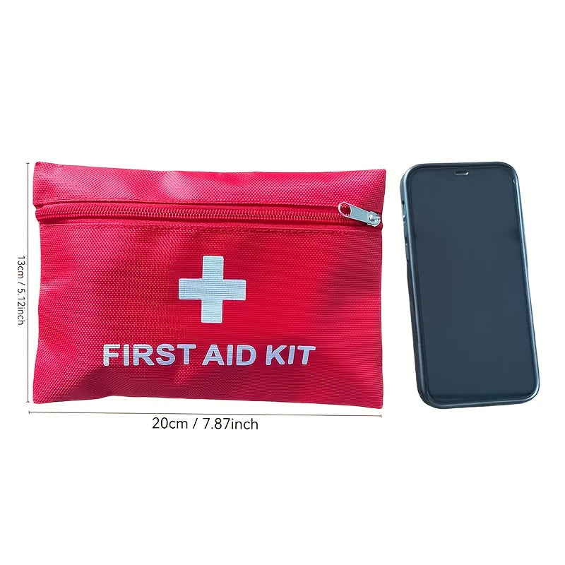 Exclusive freight discount for 1pc Comprehensive First Aid Kit for Home, Car, Camping & Hiking. Includes essential supplies, scissors, and tweezers. Durable, portable, and available in 2