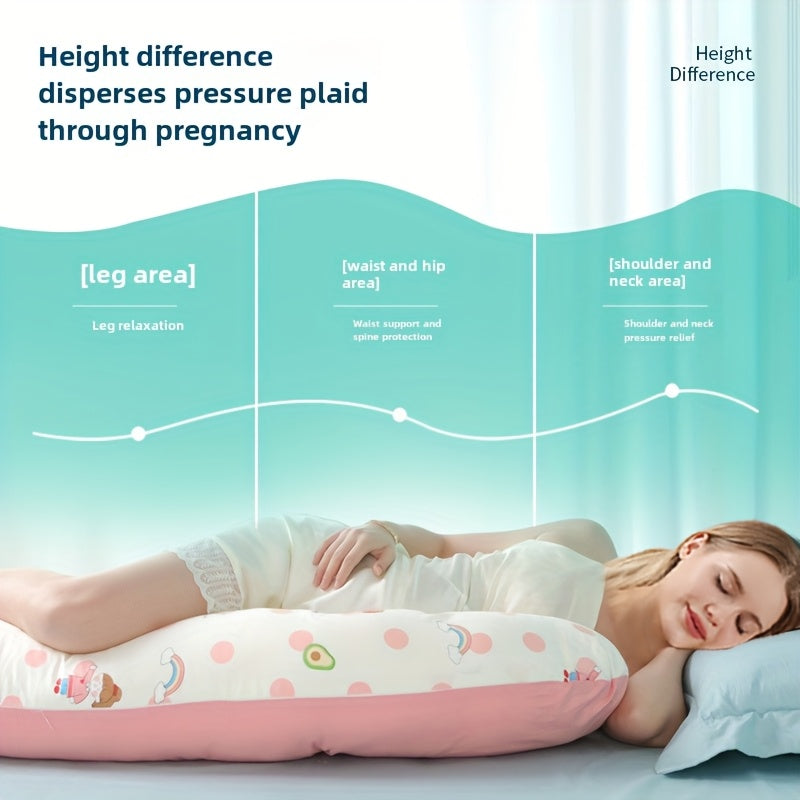 Every mother needs to have a maternity pillow. It provides waist protection, supports side sleeping, aids in pregnancy support, and acts as a versatile abdominal pillow. This pillow is perfect for the summer months of pregnancy and makes a special gift