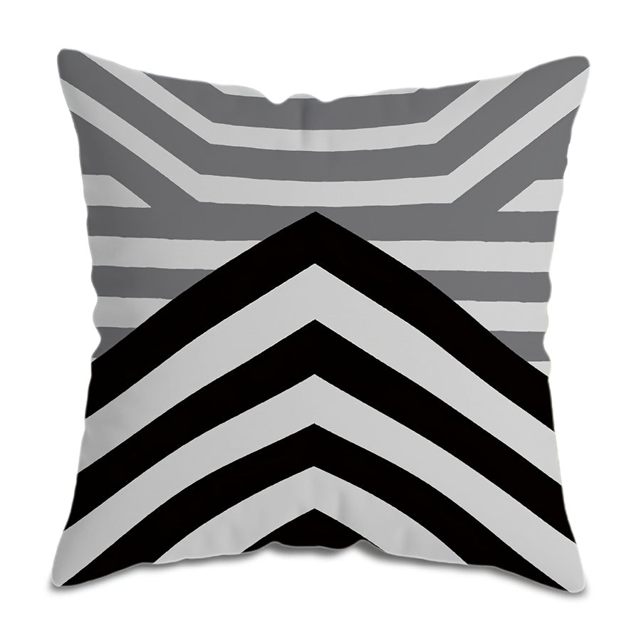 Decorate your home with our Home Sweet Home Decorative Sofa Pillow Cover! Featuring a stylish gray geometric design, this single-sided printed cushion cover measures 44.96x44.96 cm and is perfect for your room, sofa, bed, or car. (Pillow core not