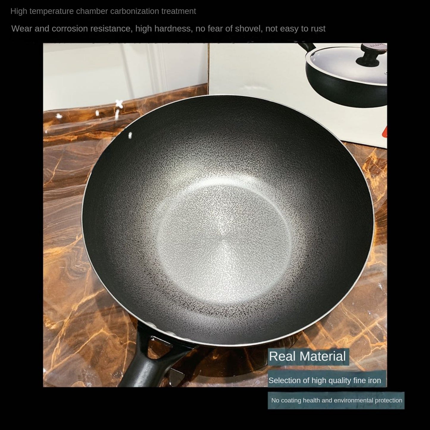 Introducing the TAMASAKI Cast Iron Dutch Oven: a 30cm round casserole pan with a pre-seasoned finish. This versatile cookware comes with a stainless steel glass lid, detachable wooden handle, and is compatible with induction, gas, and all stovetops. The