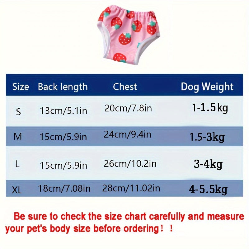 Dog physiological pants for menstrual cycle, breathable and comfortable pet diaper.