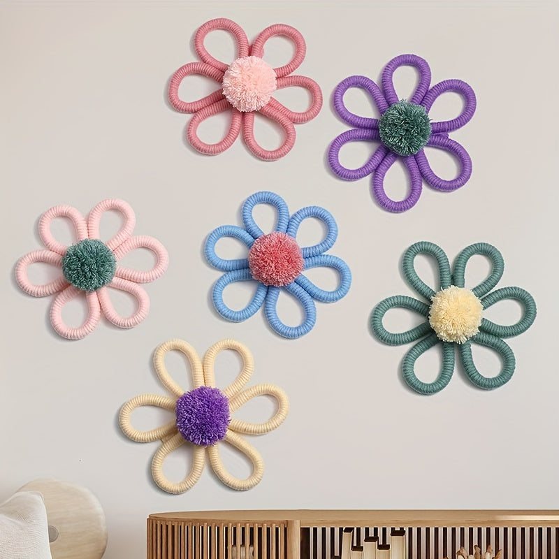 Chic and Stylish Daisy Boho Wall Hanging - Handcrafted Macrame Decor for Nursery, Bedroom, and Playroom