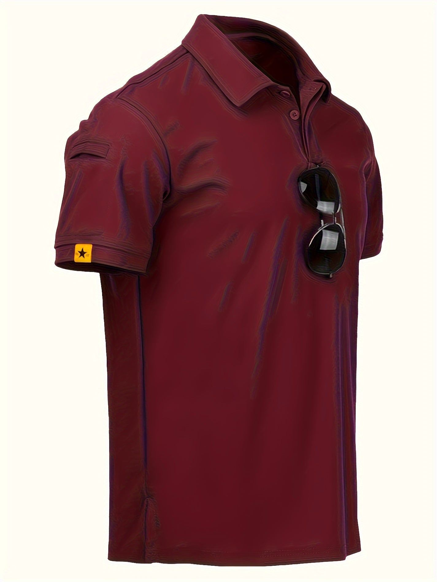 Men's casual stretch sports shirt ideal for golf and tennis during the summer outdoor season.