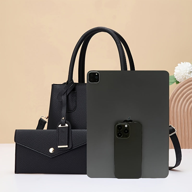 Mother's Day gift set includes multiple bags for family members, featuring a simple and elegant women's bag that can be worn over the shoulder or crossed.