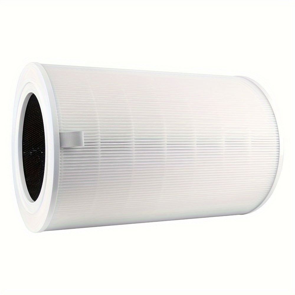 White replacement filter for Xiaomi 4 Pro H air purifier, includes HEPA and activated carbon.