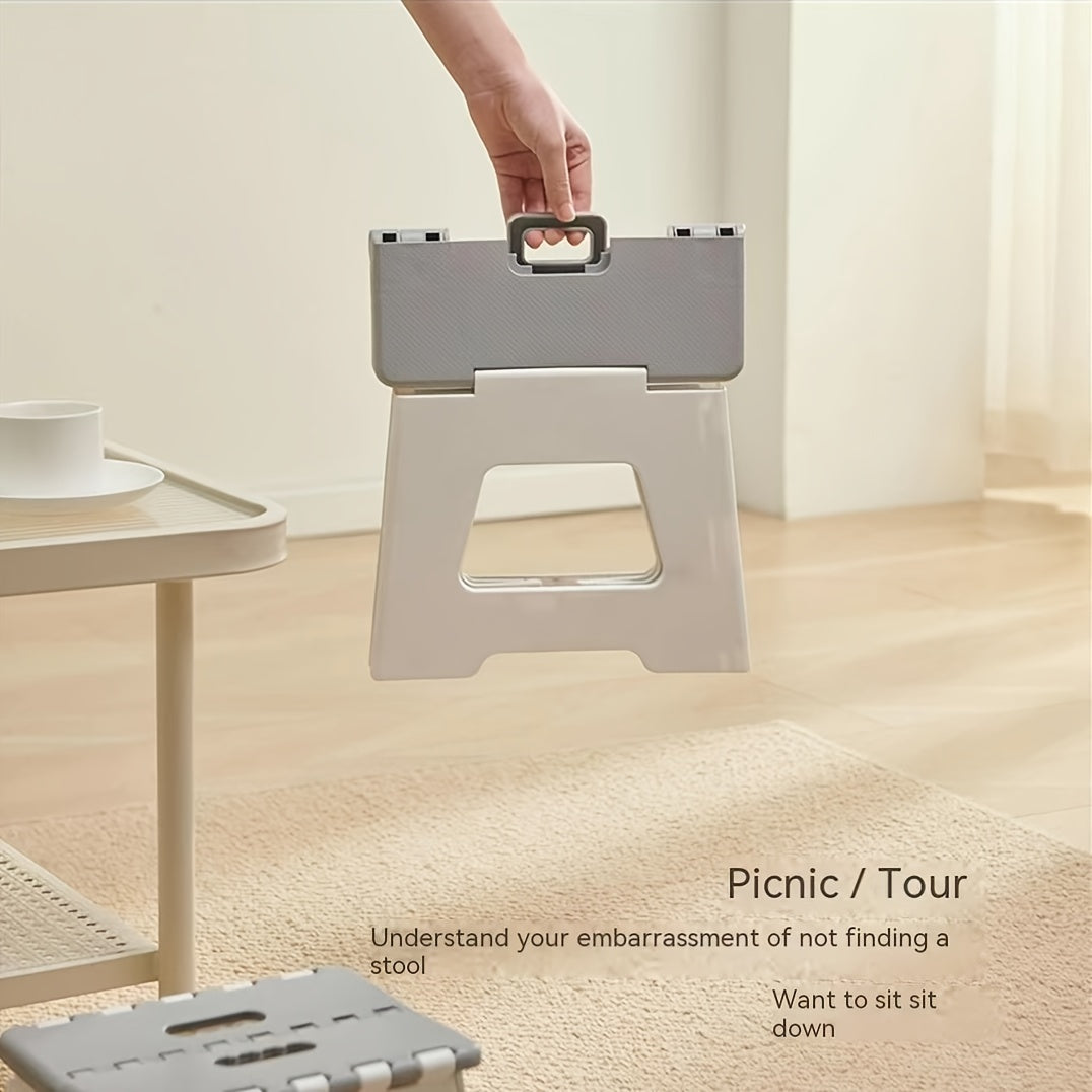 Our reliable Portable Folding Plastic Stool features a square shape and sturdy, durable design. No electricity is required, making it perfect for both home and outdoor use. Available in White, Pink, and Blue, this foldable stool offers convenience and