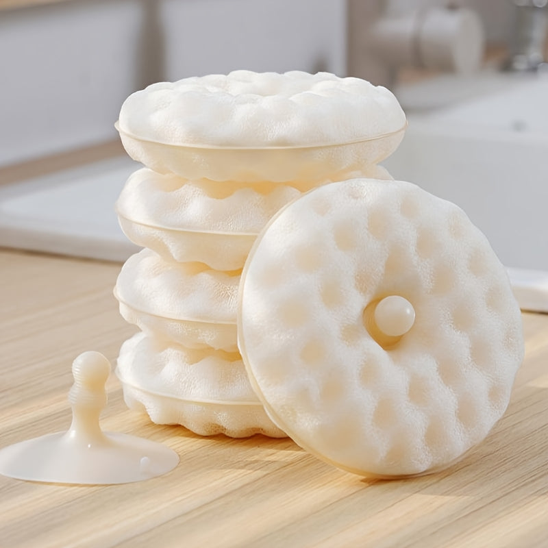 Sponge Cleaning Ball Trio Set - Soft and Comfortable Sponge Balls for Kitchen Cleaning and Dishwashing