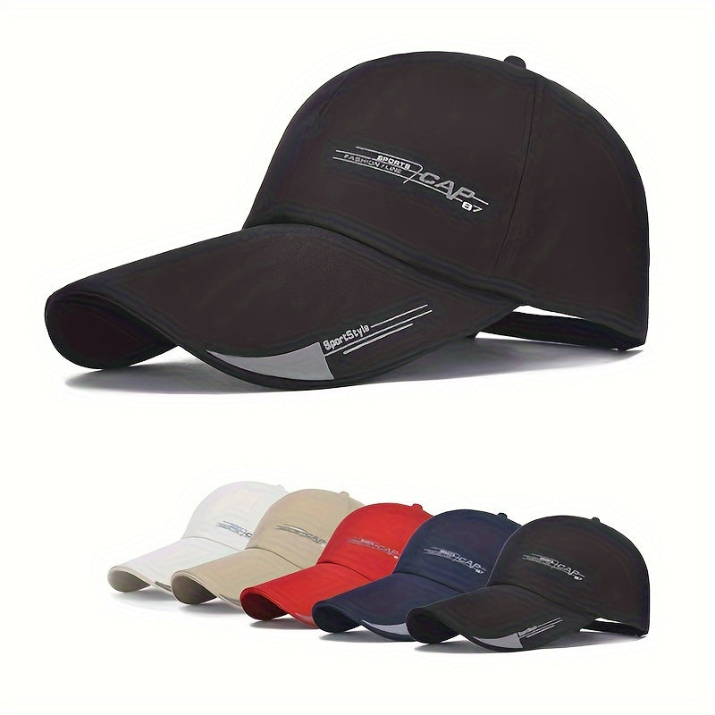 Breathable unisex baseball cap with trendy print, adjustable for casual sports in summer.