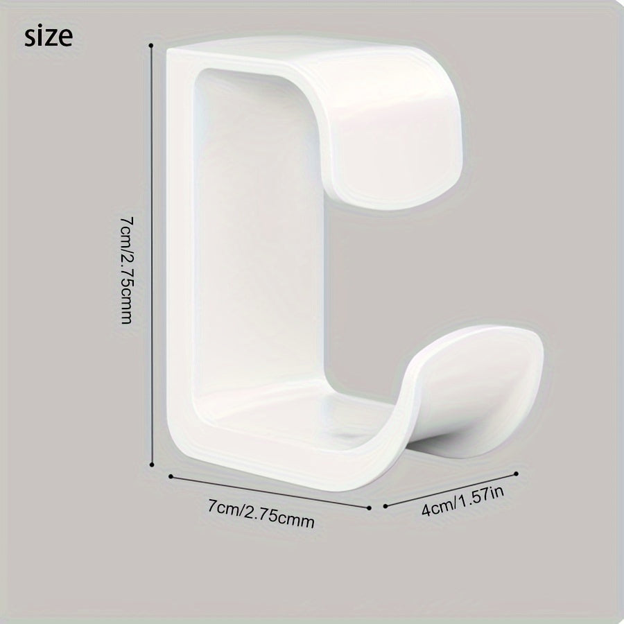 Wall-mount plastic hooks for washbasin with industrial style, easy to install bathroom basin holder for multi-functional bath tub storage.