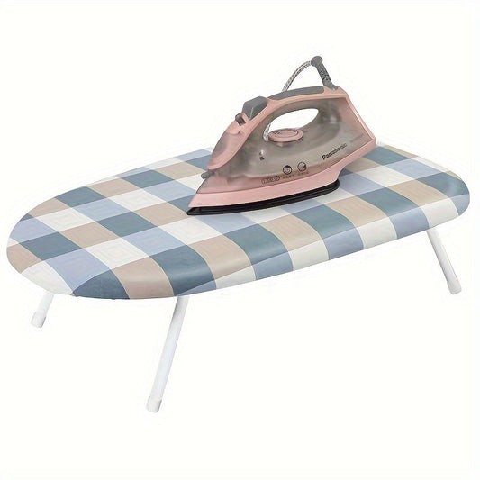 Foldable ironing board with a casual multi-purpose design, suitable for home dining table use.