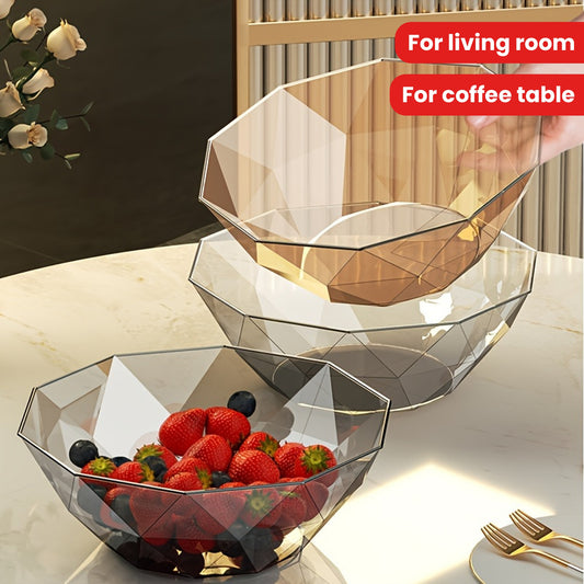 Two high-grade salad bowls/candy display plates, luxury fruit bowls for living room/coffee table. Creative modern snack plates/fruit plates and decorative fruit baskets.