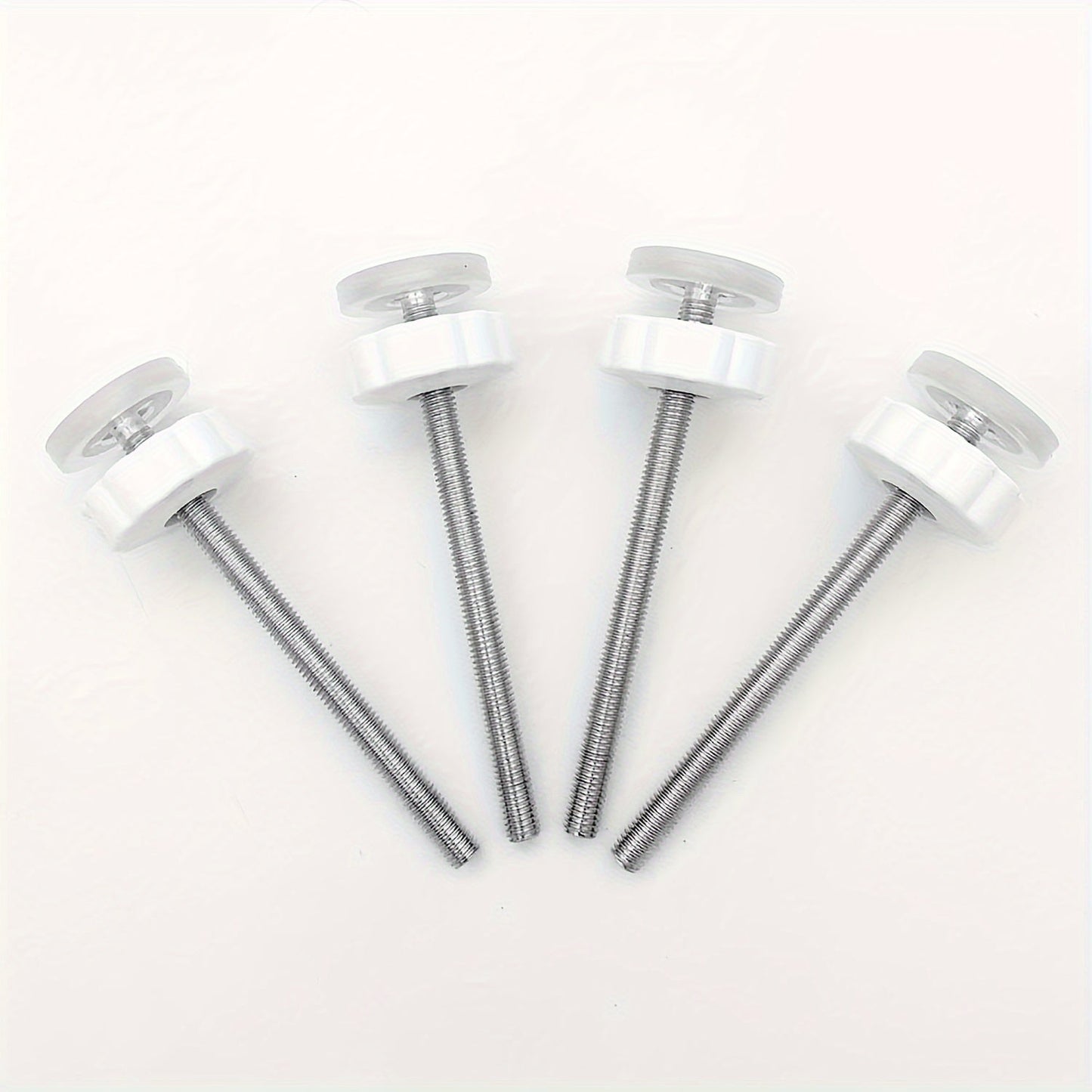 Set of 4 Gate Spindle Rods - M8 8mm, Made from Latex-Free Plastic, Provides Extra Long Tension Extension for Pet & Child Safety Gates