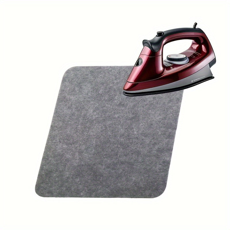 Heat-resistant felt ironing pad perfect for quilting and sewing projects. This durable non-slip laundry steam board makes ironing easy. A must-have for apartment or university dormitories. Also ideal for home office and travel.