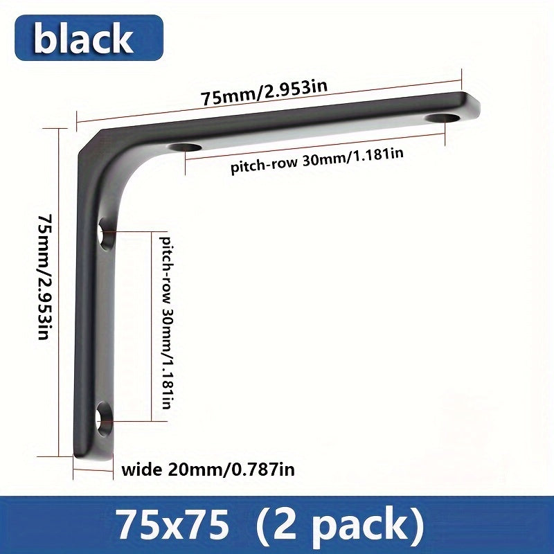 Triangle Bracket Holder Set, Partition Tripod Wall Mount, L-shaped Laminate Shelf Holder, Triangle Support Rack.