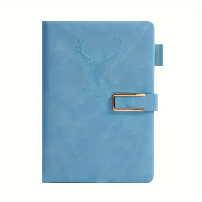 Vintage A5 faux leather notebook ideal for business meetings and college students.