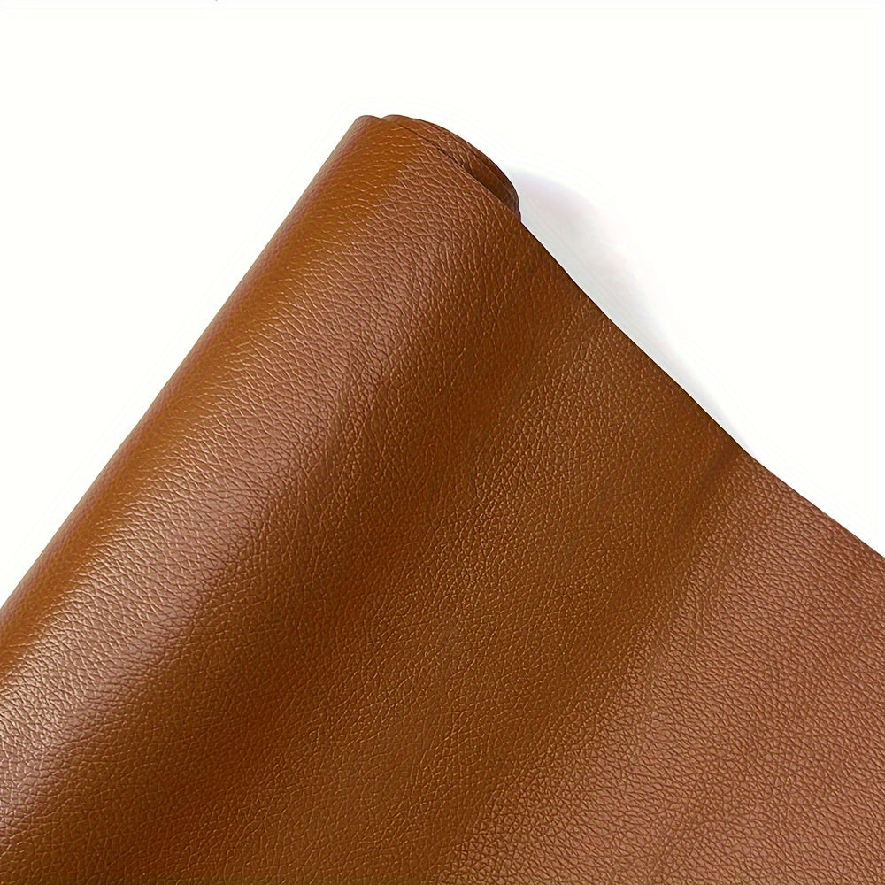 Self-adhesive leather repair patch for sofa seats, car interior doors, couch refurbishment, and headboard renovation. Made from non-fading waterproof artificial leather material.