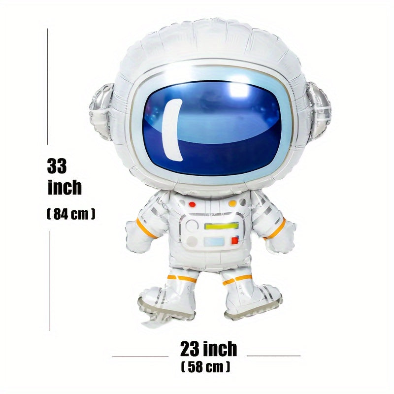Большие воздушные шары с дизайном астронавтов, ракет и НЛО для дней рождения и декораций для космических вечеринок.