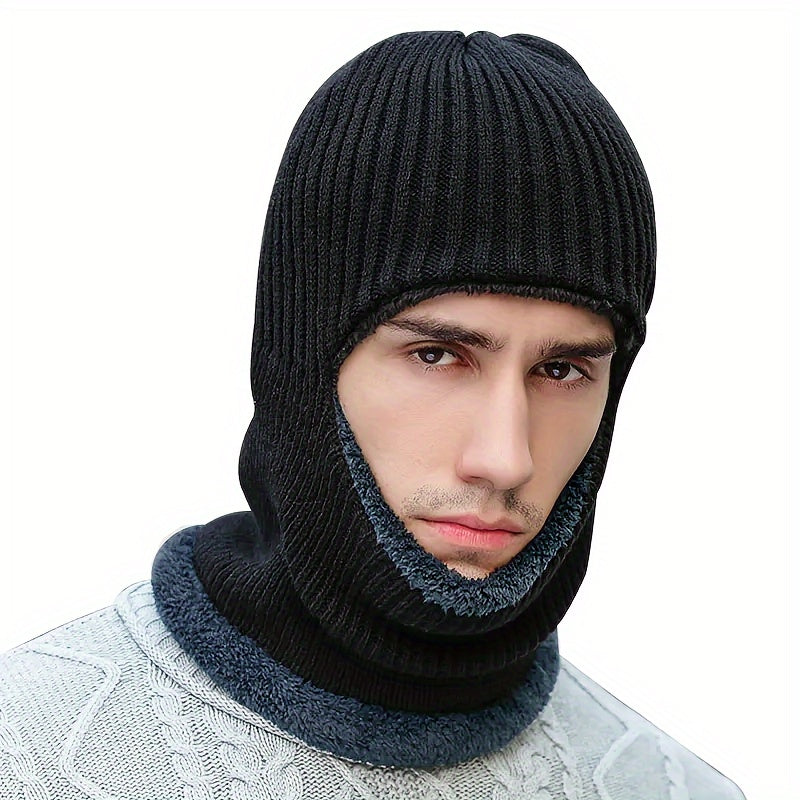 Keep warm this winter with a stylish and practical Winter Fleece Ski Mask. This thick, windproof Balaclava is perfect for cycling and other outdoor activities. Designed for both men and women, this headband beanie cap will keep you protected from the