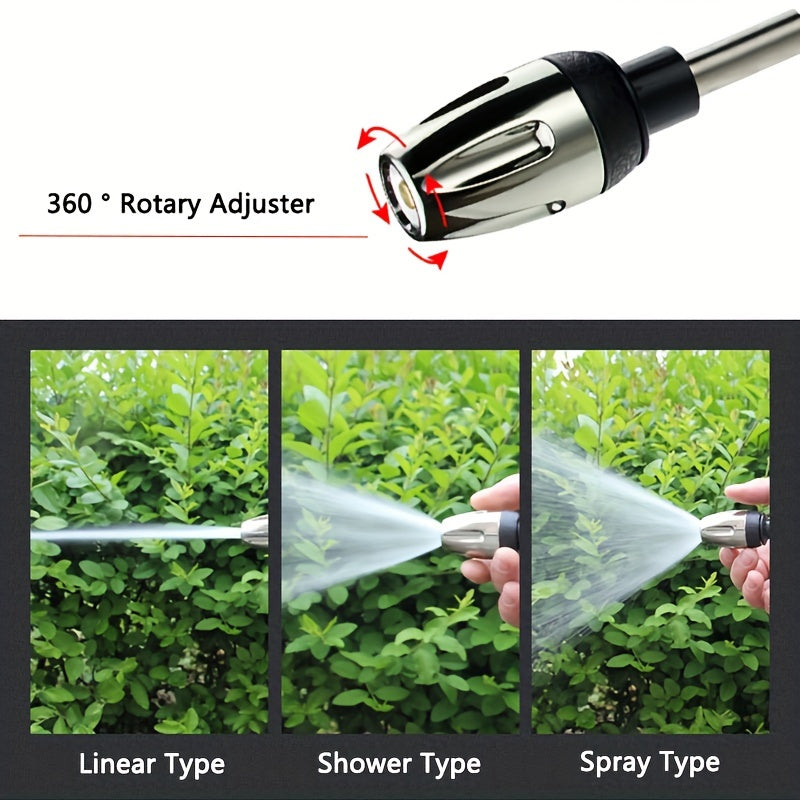 Durable plastic water gun for high-pressure car wash and garden watering.