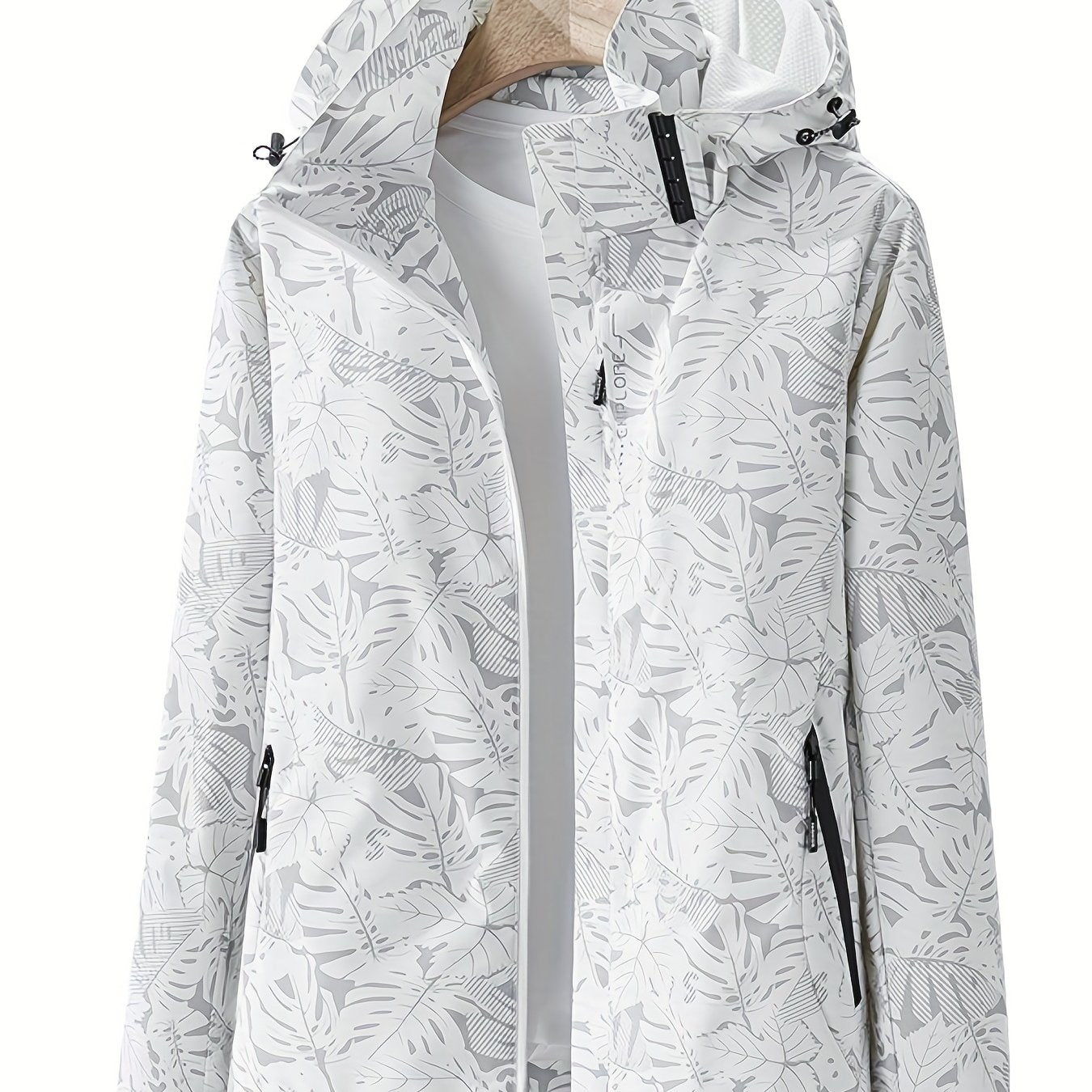 Women's Camouflage Outdoor Jacket with Removable Hood