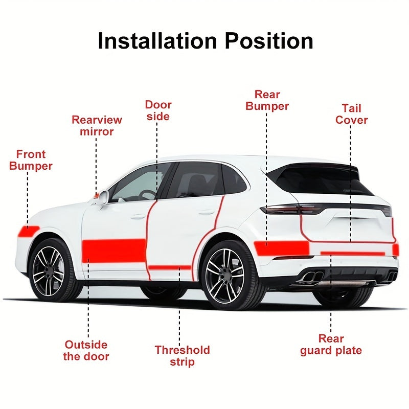 3D carbon fiber sticker film for car protection against scratches.