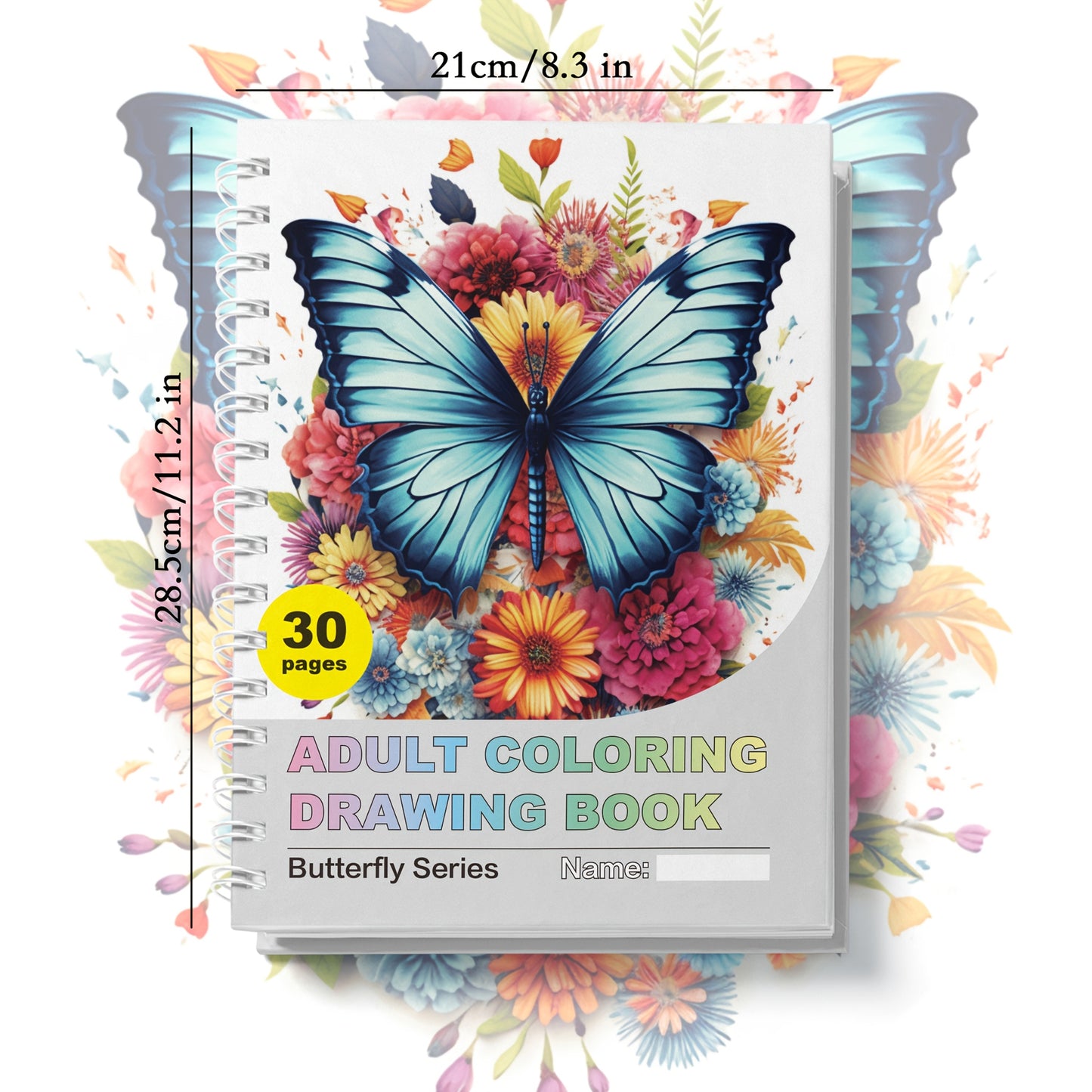 Butterfly Garden: A DIY Coloring Book for Adults - Relax and De-Stress with Artistic Coloring.